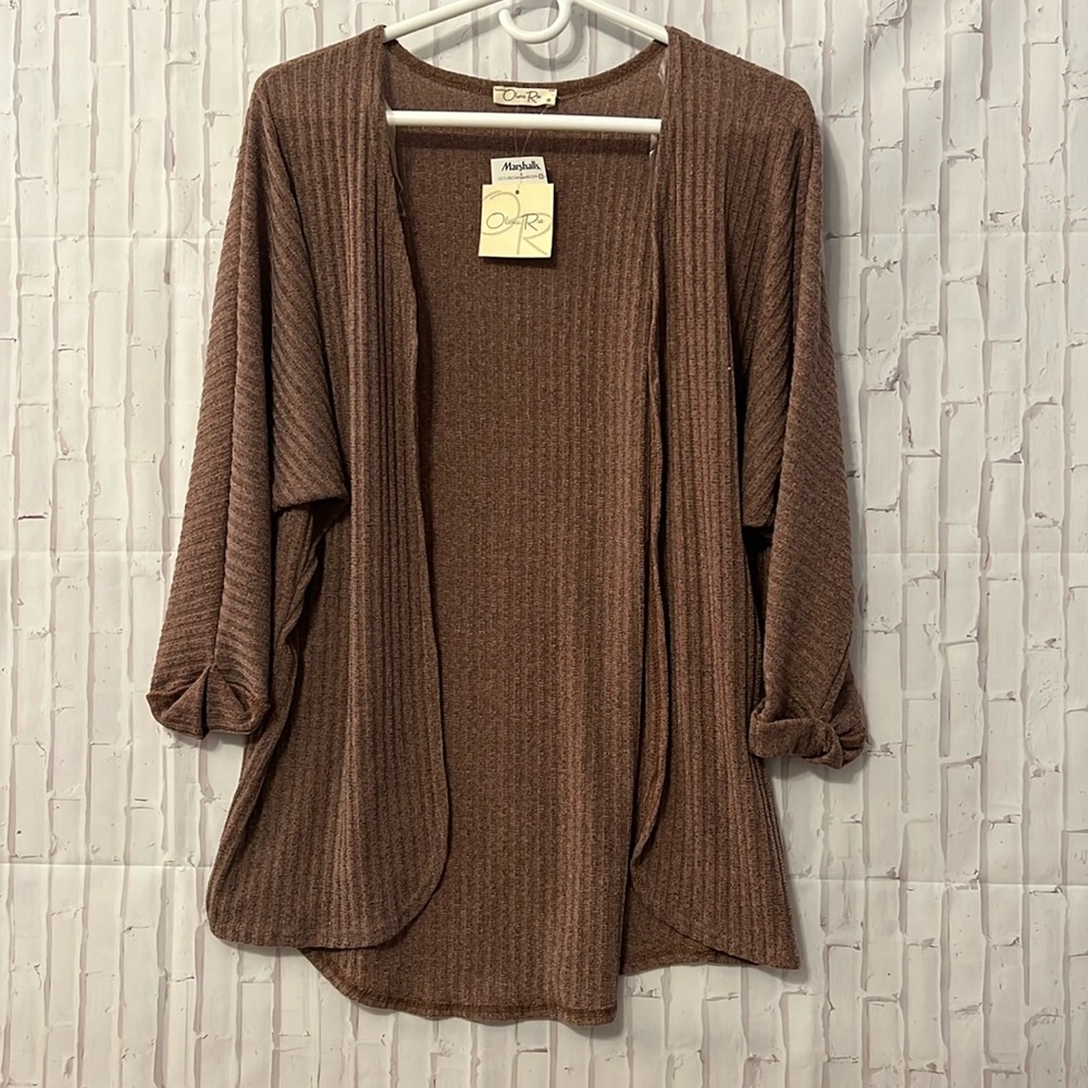 Brown cardigan